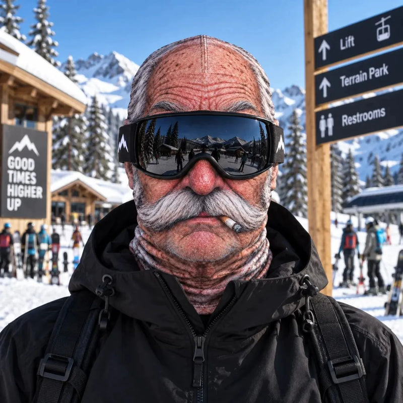 Old Timers Funny Face Balaclava