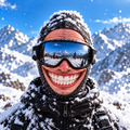 Prankster Funny Face Ski Mask