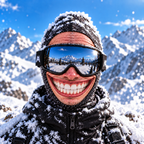 Prankster Funny Face Ski Mask