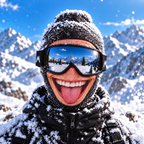 Prankster Funny Face Ski Mask