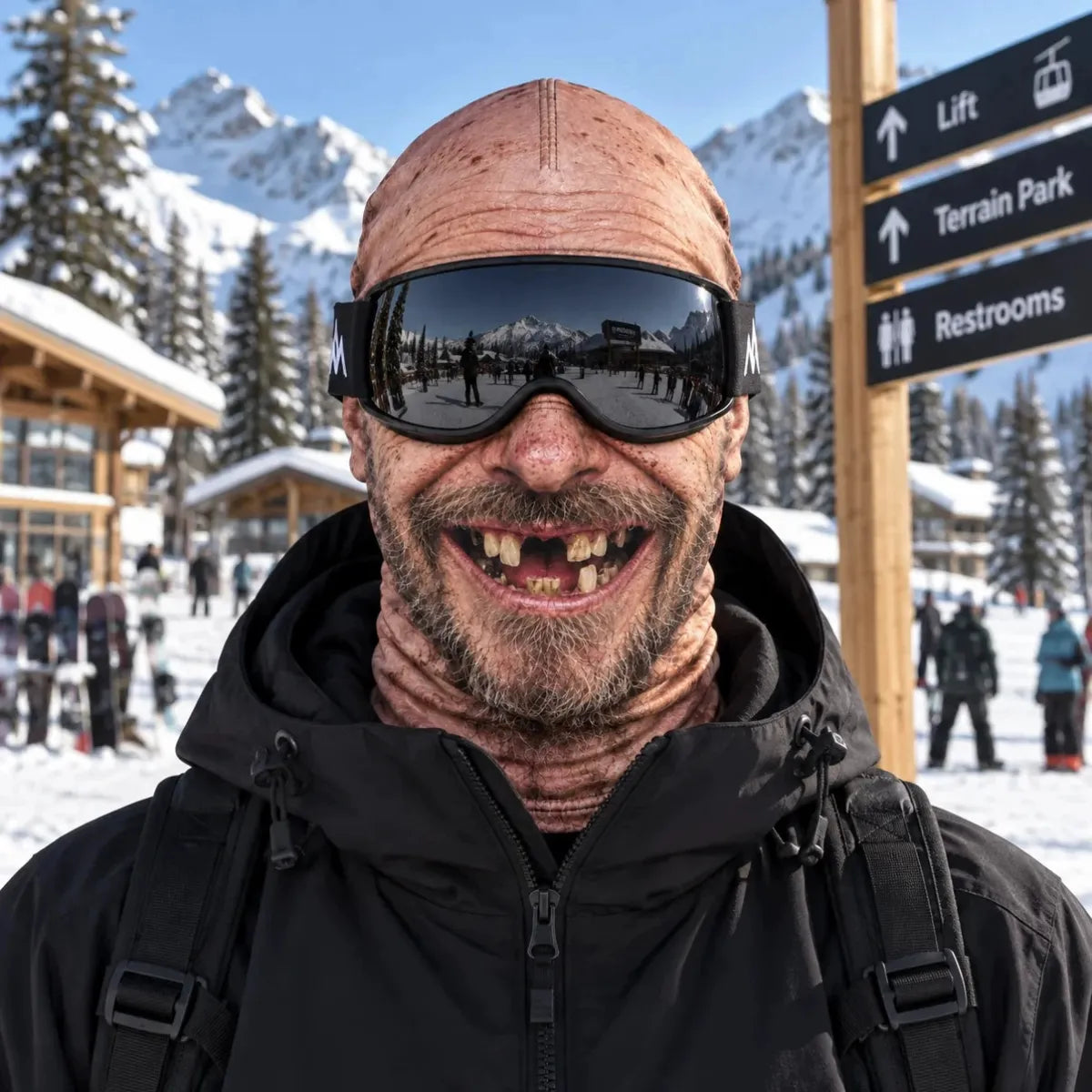 Old Timers Funny Face Balaclava