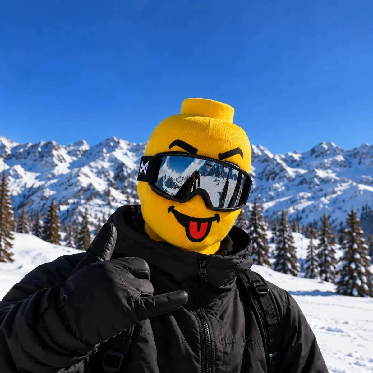 Block Head Knit Ski Mask