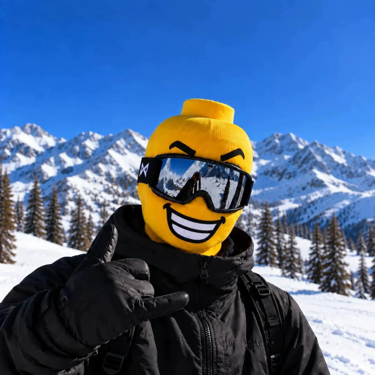 Block Head Knit Ski Mask